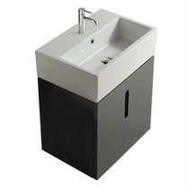 Wall-hung washbasin cabinet / wooden / MDF...