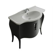 Wall-hung washbasin cabinet / wooden / MDF...