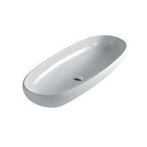 Countertop washbasin / oval / ceramic /...