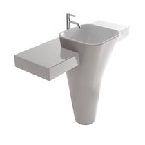 Free-standing washbasin / rectangular /...
