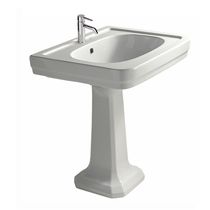 Free-standing washbasin / oval / ceramic...