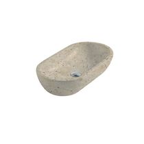 Countertop washbasin / oval / travertine...