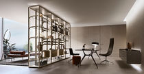 High sideboard / contemporary / glass /...