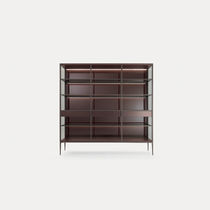 Contemporary bookcase / oak / aluminum /...