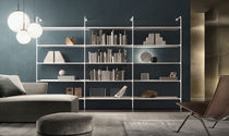 Wall-mounted bookcase / contemporary / aluminum...