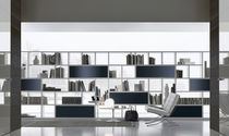 Modular bookcase / contemporary / aluminum...