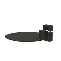 Contemporary side table / stainless steel...
