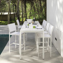 Contemporary bar chair / Batyline® / aluminum...