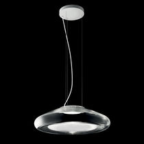 Pendant lamp / metal / glass / contemporary