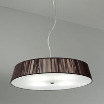 Pendant lamp / nickel / glass / cotton