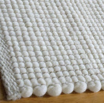 Contemporary rug / plain / wool / rectangular