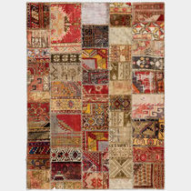 Contemporary rug / patchwork / wool / rectangular