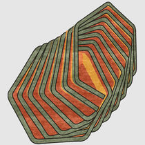 Contemporary rug / patterned / wool / viscose