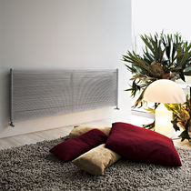 Hot water radiator / stainless steel / contemporary...