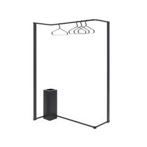 Contemporary clothes rack / steel