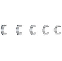 Contemporary coat hook / chromed metal