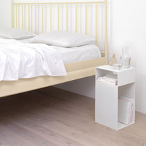 Contemporary side table / rectangular