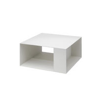 Contemporary coffee table / aluminum / rectangular