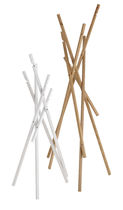 Floor coat rack / contemporary / solid wood