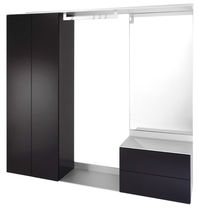 Contemporary entryway cabinet / wall-mounted...