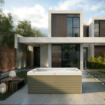Above-ground hot tub / rectangular / 3-seater...