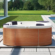 Above-ground hot tub / square / 4-seater...