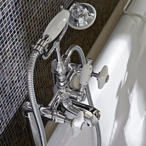 Double-handle bathtub mixer tap / wall-mounted...