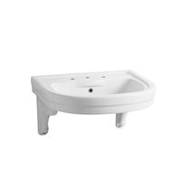 Wall-mounted washbasin / rectangular / ceramic...