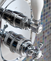 Shower mixer tap / wall-mounted / metal...
