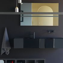 Wall-mounted washbasin / rectangular / ceramic...