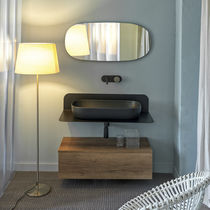 Wall-hung washbasin cabinet / wooden / contemporary...