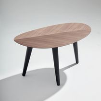 Contemporary coffee table / oak / walnut...