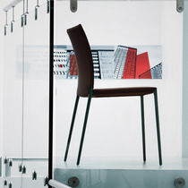 Contemporary chair / upholstered / stackable...