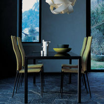 Contemporary chair / upholstered / with...