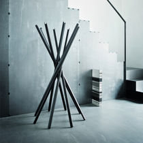 Floor coat rack / contemporary / oak / contract
