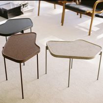Contemporary coffee table / ash / stone...