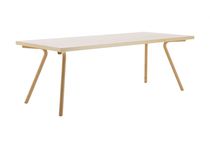 Contemporary table / oak / ash / laminate