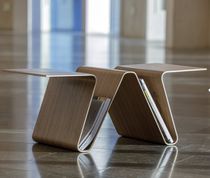 Contemporary magazine rack / home / wooden