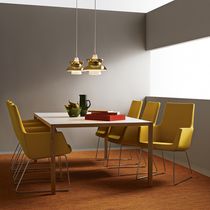 Contemporary table / oak / laminate / steel...