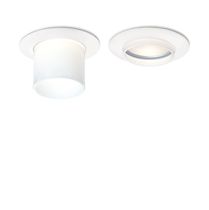 Contemporary ceiling light / round / glass...