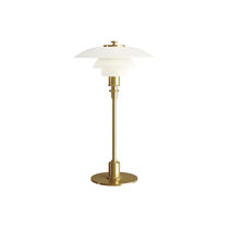 Table lamp / contemporary / brass / chromed...