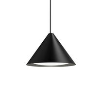 Contemporary ceiling light / conical / glass...