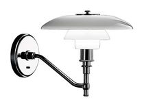 Contemporary wall light / glass / brass...