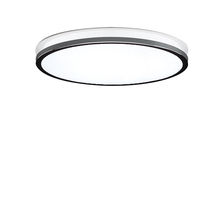 Contemporary ceiling light / round / glass...