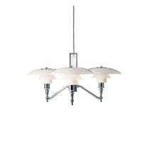Contemporary chandelier / glass / brass...