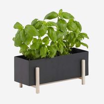 Metal flower pot / ash / free-standing /...