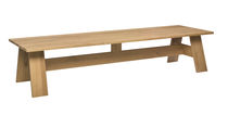 Contemporary dining table / oak / walnut...