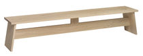 Contemporary public bench / oak / solid...