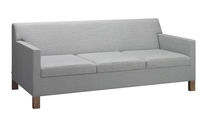 Contemporary sofa / oak / walnut / solid...