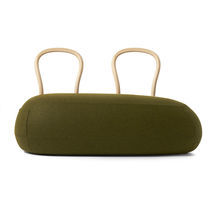 Contemporary upholstered bench / fabric...